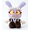 B, variant on 25cm Queenie Plush Doll Maid Outfit Stuffed Animal Soft Toy For Kids Birthday Gift Home Bedroom Decor