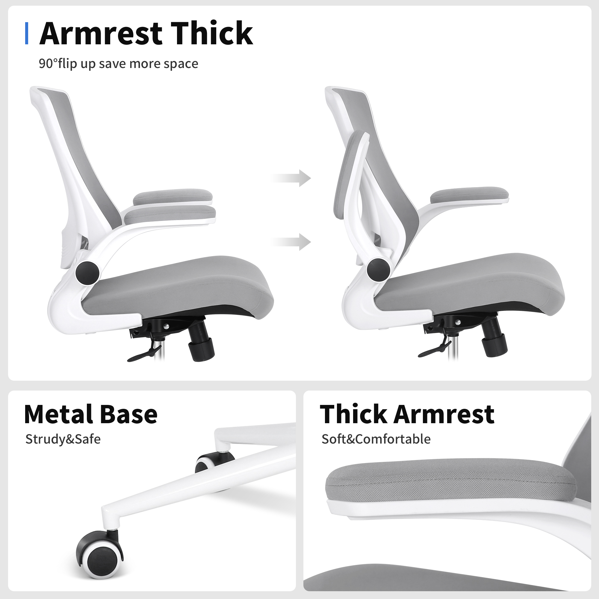 Misolant Tall Office Chair for Standing Desk, Drafting Chair with Foot Ring, PU Leather Recline High Office Tall Desk Chair with Adjustable Lumbar Support