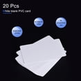 thumbnail image 2 of Unique Bargains Blank PVC Cards for ID Badge Printers, Adhesive-Back Quality White CR8016 20 Packs, 2 of 5