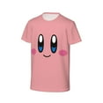 thumbnail image 2 of Kirby Kids T-Shirt 3d Printed Graphic T-Shirts Boys And Girls Short Sleeve Shirts For Youth Kids X-Small, 2 of 7