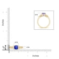 thumbnail image 4 of ANGARA Natural Vintage Style Cushion Tanzanite Solitaire Engagement Ring in 14K Yellow Gold for Women (Size-5mm) | December Birthstone, Anniversary, Jewelry Gift for Women | Natural Tanzanite Ring, 4 of 9