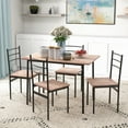 thumbnail image 2 of HOMCOM 5 Piece Dining Table Set for 4, Space Saving Table and 4 Chairs, 2 of 10