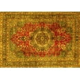 thumbnail image 1 of Ahgly Company Indoor Rectangle Medallion Yellow Traditional Area Rugs, 8' x 10', 1 of 4