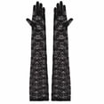 thumbnail image 7 of Magik Sexy Lace Gloves Thin Long Bride Wedding Party Arm Elbow Prom Driving 19.7'', 7 of 7