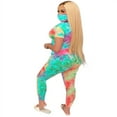 thumbnail image 3 of Women Casual Clothes Set  Assorted Color Tie-dyed Print Top and Long Pants, 3 of 4