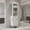 White, variant on Resenkos 68 Inch Height Freestanding Tall Bathroom Storage Cabinet with Single Drawer Hinged Door and Multiple Adjustable Inner Shelves for Bathroom, White