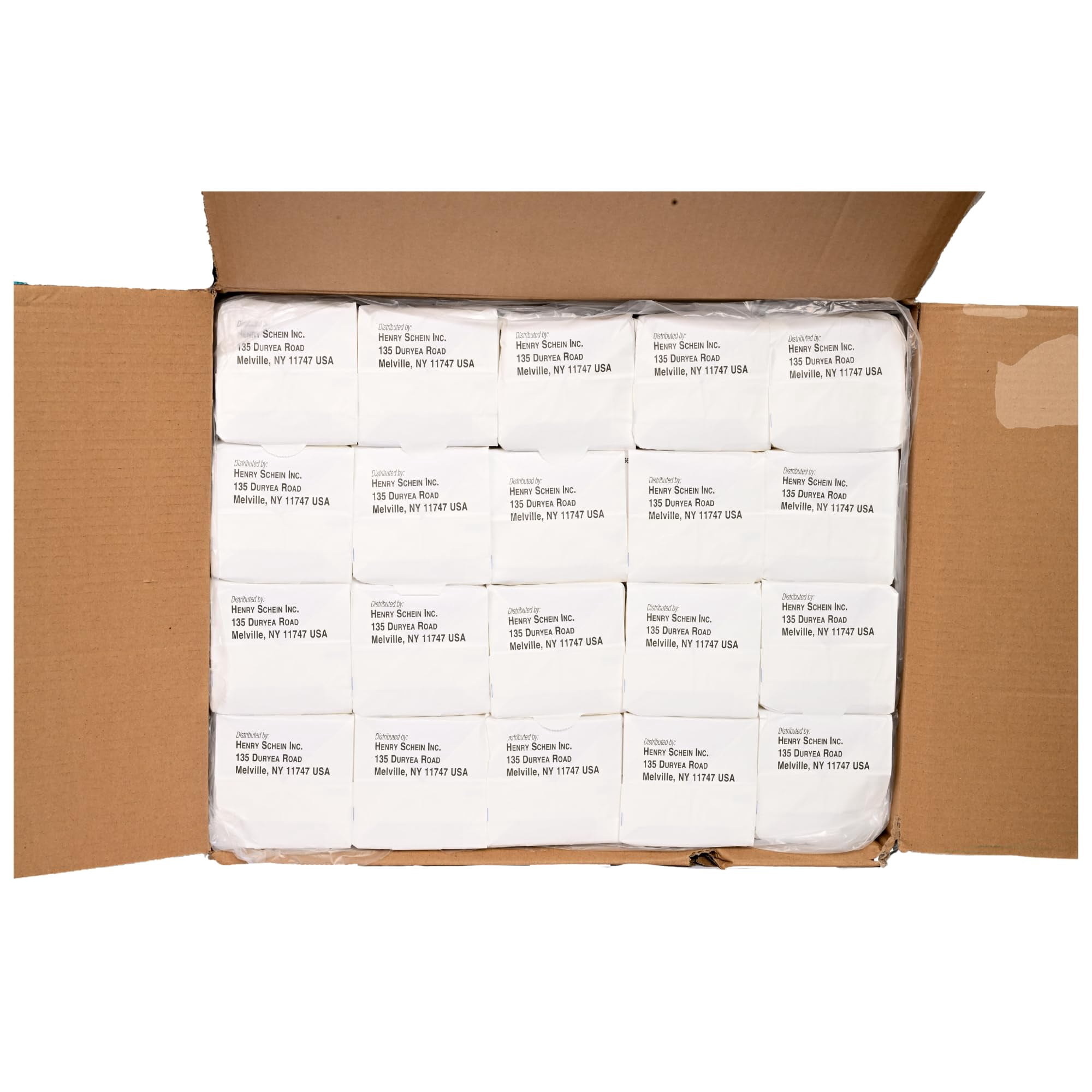 Henry Schein 200/Pack Non-Sterile Gauze Pads 4’’ x 4’’ for Wound Dressing Gauze Sponge-Pads for Wound Care - 8-Ply - 100% Cotton & Highly Absorbent - 20 Packs (200/Pack)