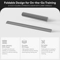 thumbnail image 2 of BalanceFrom 8-Foot Folding Foam Balance Beam, PU-Covered High-Density, Gray, 2 of 10