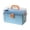 Blue, variant on Fridja Large Three-layer Rotating Buckle Family Large-capacity Box Drug Storage Box Household Small First Aid Box Storage Box Clearance