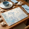 thumbnail image 2 of Coastal Placemats,Washable Table Mats for Kitchen Dining Seasonal Party Decor, 2 of 6