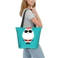 thumbnail image 2 of Pofeuu Cute Santa Claus Print Women Fashion Shoulder Handbags Top Handle Satchel Bags Tote Shoulder Shopping Bag Stylish Canvas Tote Bag, 2 of 6