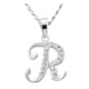 thumbnail image 1 of Collar Gargantilla Letra R Plata 925 45cm Horoz WP1417, 1 of 5