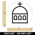 thumbnail image 2 of Greece Greek Symbol Church Dome Self-Inking Rubber Stamp Ink Stamper - Lime Green Ink - Mini 1/2 Inch, 2 of 7