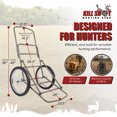 thumbnail image 3 of Kill Shot XL Deer Hunting Game Cart, Folding Utility Dolly with 750 Pound Capacity, 3 of 7