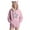 Pink, variant on Women's Star Print Cute Cat Ear Hoodie Soft Pullover Hooded Tops with Front Pockets, Animal Themed Casual Wear Army Green