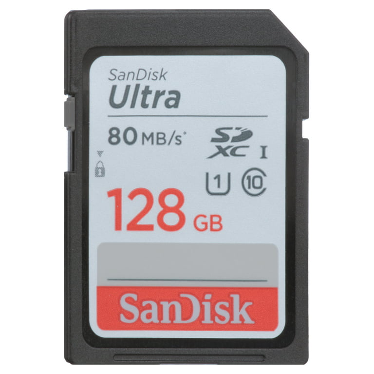 SanDisk 128GB Ultra SXHC UHS-I Memory Card - 80MB/s, C10, Full HD, SD Card  - SDSDUNC-128G-GN6IN