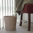 thumbnail image 6 of Household Essentials Handwoven Cattail Wicker Waste Basket, Natural, 6 of 7