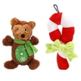 thumbnail image 1 of Juguetes de peluche navideños para perros: juguetes masticables de peluche, juego de juguetes interactivos para cachorros compatible con mascotas pequeñas y medianas, 1 of 5