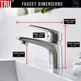 thumbnail image 2 of TRUSTAINLESS | Premium 100% Stainless Steel Bathroom Faucet | Single Handle | Stainless Steel, 2 of 5