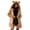 Khaki, variant on Fesfesfes Coat for Womens Ladies Warm Faux Furry Coat Jacket Winter Solid Hooded Outerwear Under $10