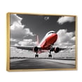 thumbnail image 2 of Designart "Grey Dreams of Flight" Transportation Floater Framed Canvas Print, 2 of 7
