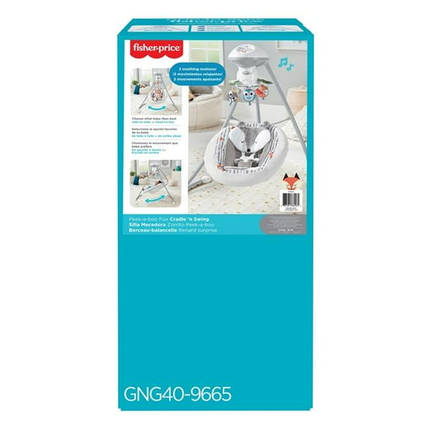 FisherPrice GNG40 Peekaboo Fox Cradle n Swing