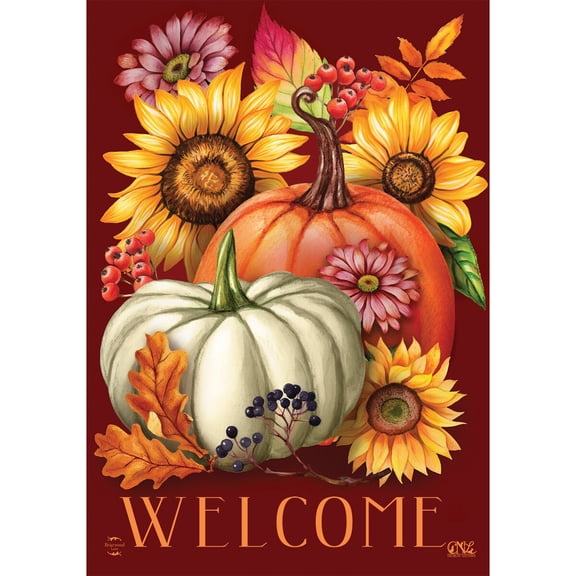 Briarwood Lane Fall Garden Flag 12x18 For Outdoor Fall Beauty Floral For Fall Garden Flag Flags For Outside