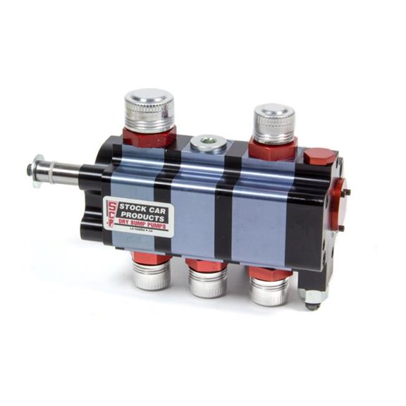 Stock Car Prod-Oil Pumps 3 Stage Dry Sump Oil Pump - Small Block Chevy - Engine Mount