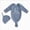 A67--Dark Blue, variant on 0-3 Months Infant One-Piece Romper Newborn Knotted Sleeping Bag Fetal Hat Set Baby Pajamas Long Sleeve Sleeper Jumpsuit Beige Newborn Gift