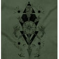 thumbnail image 2 of Fish Triangle Compass Spirit Animal Unisex Plus Fleece Graphic Hoodie Brisco Brands 4X, 2 of 5