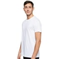 thumbnail image 2 of Hanes Ultimate® Men's Ultra Soft Cotton/Modal White Crewneck Undershirt 4-Pack M, 2 of 3