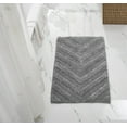 thumbnail image 6 of Better Trends 5 Piece Bathroom Rug Set 100% Cotton Extra Soft Tufted Bath Rug Water Absorbent Non-Slip Bath Mat Machine Washable (Gray) Hugo Collection, 6 of 8