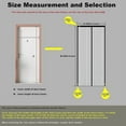thumbnail image 4 of Magnetic mosquito net for doors, 70 x 200 cm, powerful magnets, automatic closing, door curtain corridors patio without drilling, black strip, 4 of 4