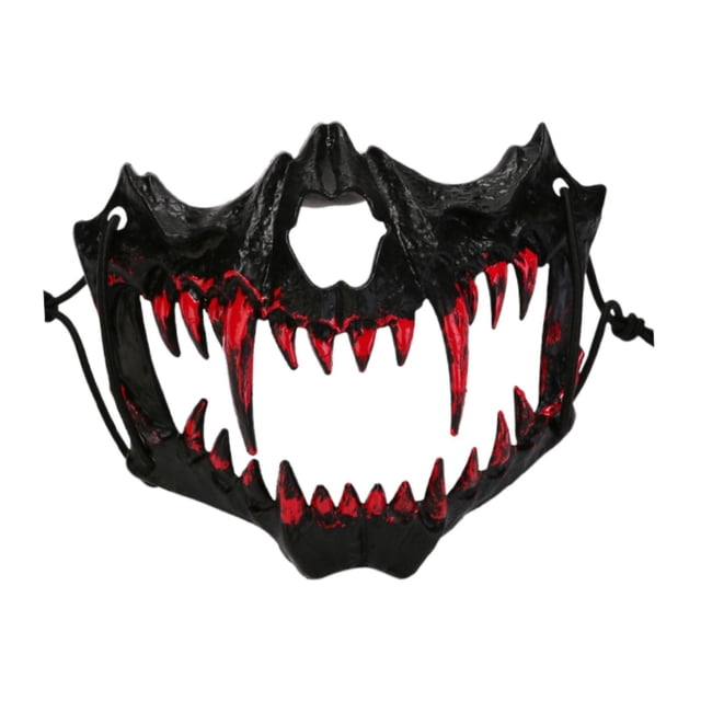 Máscara de Halloween Salvador Esqueleto Negro