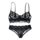 thumbnail image 1 of Gibobby Lencería sexy para mujer Conjunto De Lencería Erótica Cuello V Lencería erótica Sexy para Mujer, Vestido de Piel Sexy y Casual, Mujer Sexy(Negro, M), 1 of 5