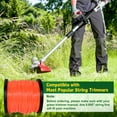thumbnail image 3 of UCINNOVATE String Trimmer Line, 1 Spool Round Weed Eater String 2.4mm x 100m, Premium Nylon Weed Wacker String, 095 Trimmer Line Heavy Duty for Lawn Mowers, Trimmers, Orange (0.095 inch x 328 ft), 3 of 8