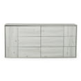 thumbnail image 4 of Modrest Asus 6-Drawer Modern Oak Wood Dresser in White Washed Finish, 4 of 4