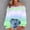 Blue, variant on Long Sleeve Pink Tops for Women Going Out Neon Off the Shoulder Blouses Ruffle Y2K Shirts for Women