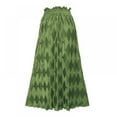 thumbnail image 2 of Summer Skirts for Women 2023 Trendy - Elastic High Waist Casual Beach Maxi Draped Skirt, 2 of 3