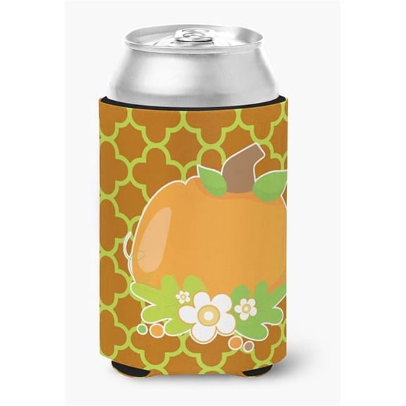 Fall Pumpkin Orange Quatrfoil Can or Bottle Hugger