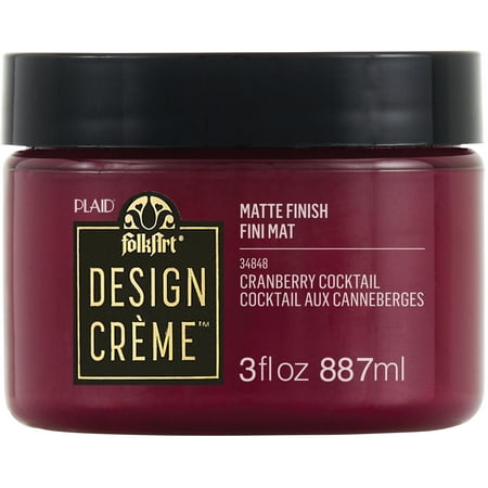 UPC: 0028995348488 | FolkArt Design Creme Paint 3oz-Cranberry Cocktail