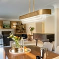 thumbnail image 5 of 44160NBRLED Kichler Lighting Serene - 64W 2 LED Linear Chandelier In Contemporary Style-7.25 Inches Tall and 6 Inches Wide, 5 of 7