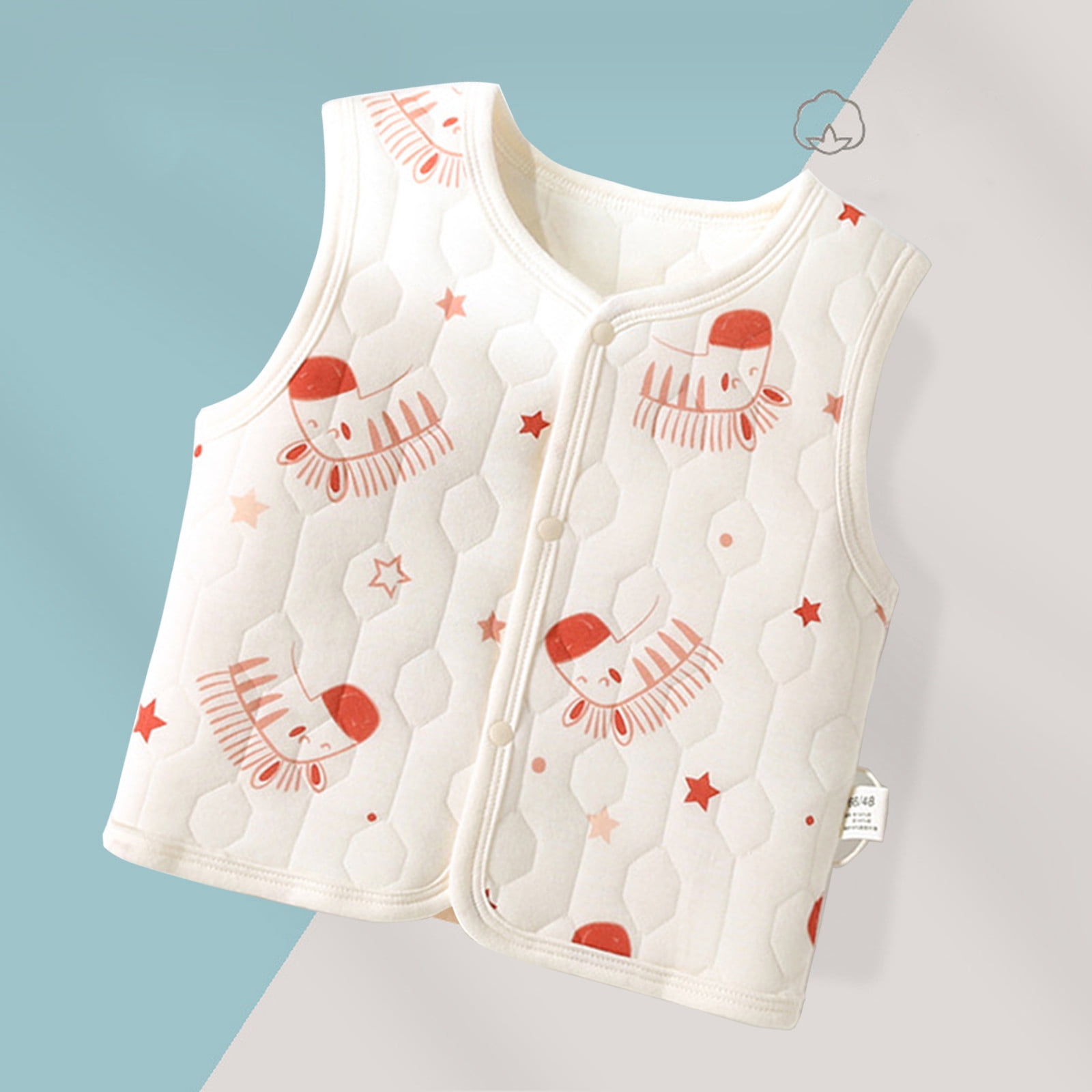 Gilet Sans Manches Chaud Et Épais Pour Bébé Fille Garçon - Idéal Printemps Et Hiver