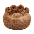 thumbnail image 1 of lionlar Lit Rond pour Animal en Forme de Patte d'Ours Tapis de Lit Rond pour Chat pour Chaton Chiot Fournitures pour Animaux m, 1 of 9