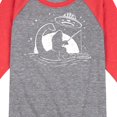 thumbnail image 3 of Instant Message - Sasquatch Nessy UFO - Toddler & Youth Raglan Graphic T-Shirt, 3 of 7
