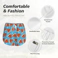 thumbnail image 6 of Lsque Cartoon Watermelon Printed Women's Running Shorts with Liner Pockets,Elastic Quick Dry Workout Athletic Gym Yoga Shorts,Womens High Waist Shorts-Medium, 6 of 9