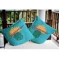 thumbnail image 3 of 20" x 20" Simply Daisy Summer Time Pineapple Indoor/Outdoor Pillow, Lipstick Pink Qty 1, 3 of 6
