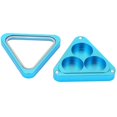 thumbnail image 1 of Billiards Cue Tips Storage Case Three Hole Aluminium Triangle Snooker Stick Pool Cue Tip Portable Case, 1 of 4