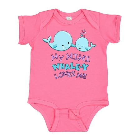 

Inktastic My Mimi Whale-y Loves Me Gift Baby Boy or Baby Girl Bodysuit