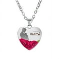 thumbnail image 2 of Xihbxyly Collar con Colgante de Corazón con Letra de Madre, Cadena de Aleación de Moda, Accesorio Llamativo, Regalo de Fiesta, Banquete, Compromiso, Estilo Elegante para Mujer., 2 of 3